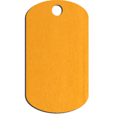 orange Dog Tag