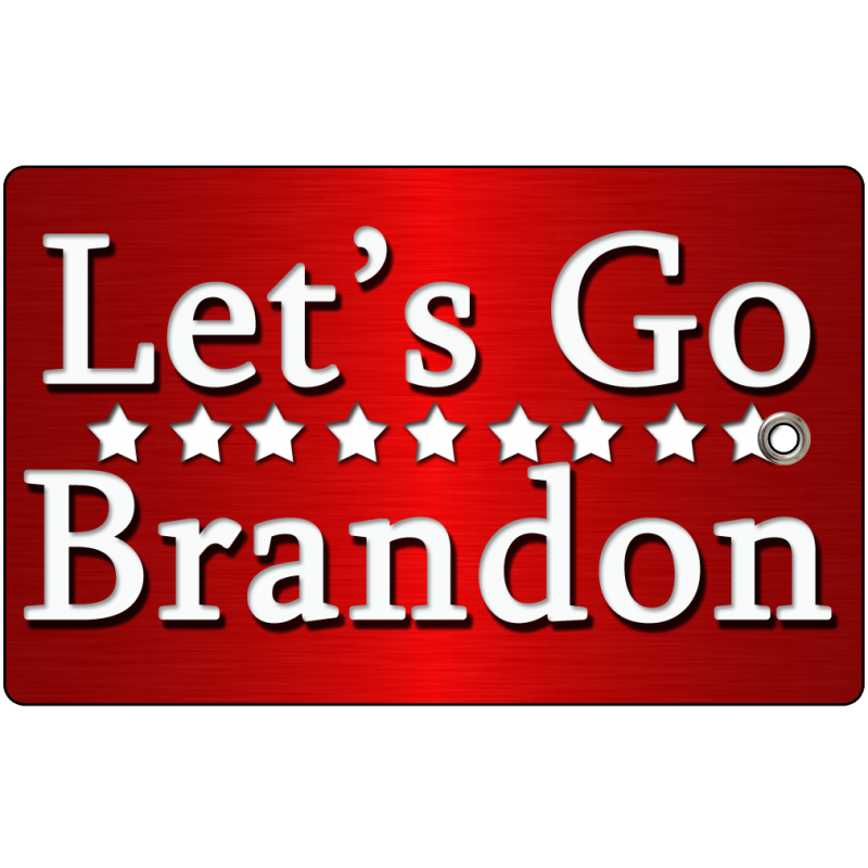 Let's Go Brandon Luggage Tag Red