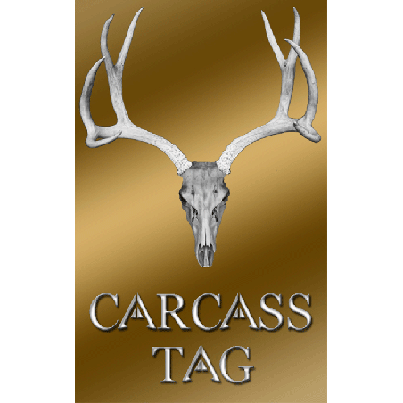 Gold Deer Tag