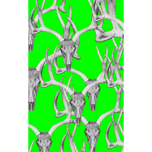 Skull Game Tags green