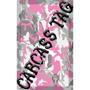 Camo Game Tags pink