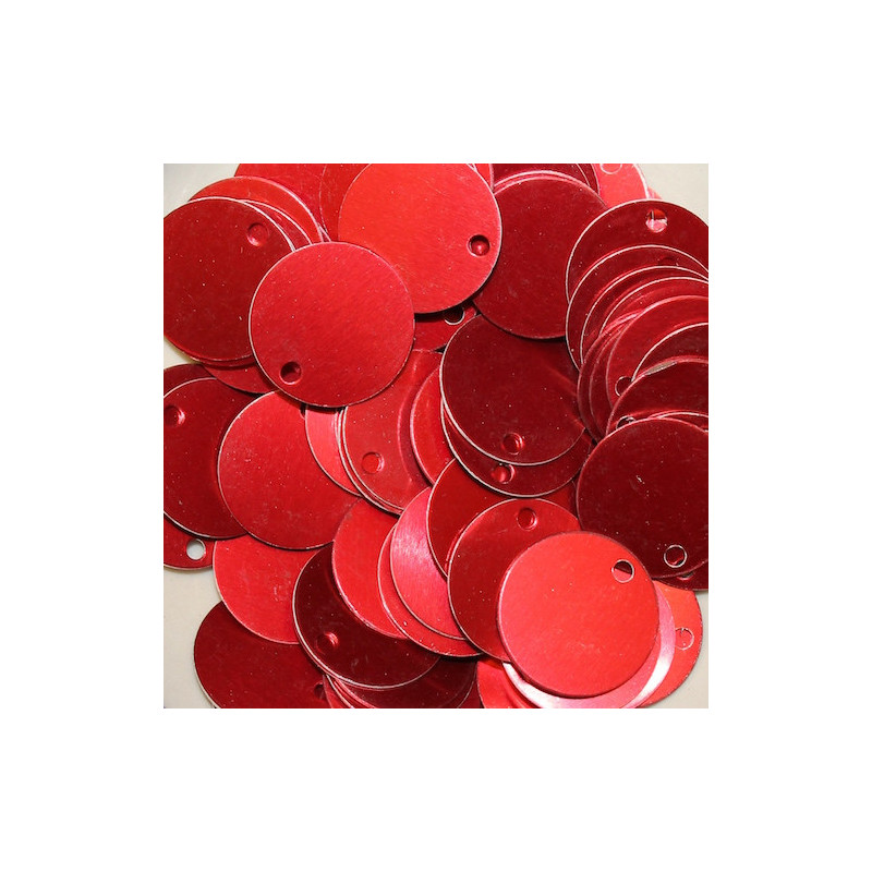 Red Round Tags